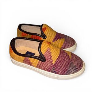 Res Ipsa Woven Turkish Kilim Slip-on Sneakers Multicolor Shoes Women's Size 6